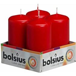 Bolsius Pillar Tray 4 Red 100/48mm [103613300941] Candle